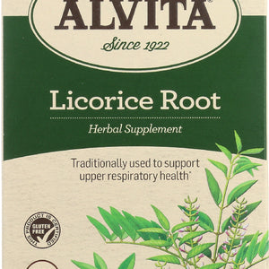 ALVITA: Teas Organic Licorice Root Caffeine Free 24 Tea Bags, 1.41 oz