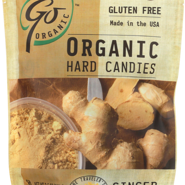 GO ORGANIC: Organic Hard Candies Ginger, 3.5 oz