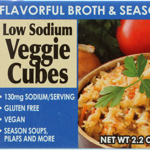 EDWARD & SONS: Bouillon Cube Gluten Free Low Sodium Veggie, 2.2 oz