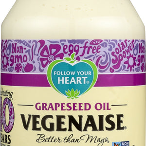 FOLLOW YOUR HEART: Grapeseed Oil Vegenaise, 32 oz