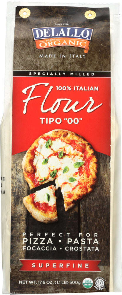 DELALLO: Flour Type 00 Organic, 17.6 oz
