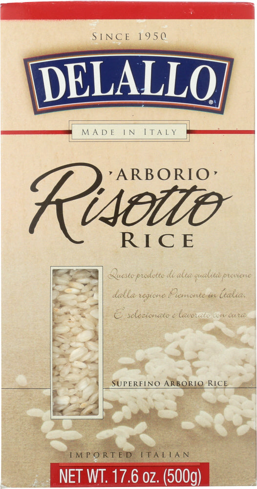 DELALLO: Rice Arborio Risotto, 17.6 oz