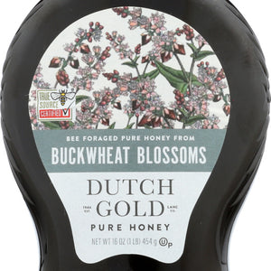 DUTCH GOLD: Pure Honey From Buckwheat Blossoms, 16 oz
