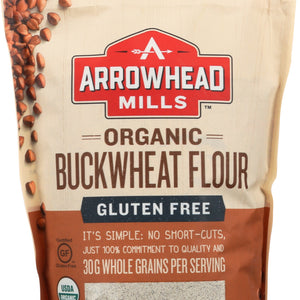 ARROWHEAD MILLS: Flour Buckwheat Organic, 22 oz