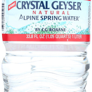 CRYSTAL GEYSER: Alpine Spring Water Sport Cap, 1 lt