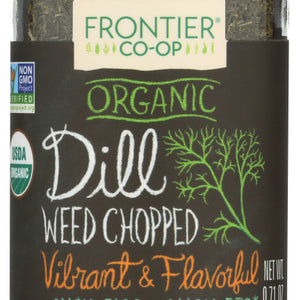 FRONTIER HERB: Organic Dill Weed Chopped Bottle, 0.71 oz