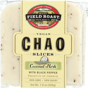 FIELD ROAST: Chao Slices Coconut Herb Cheese, 7 oz