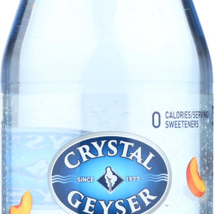 CRYSTAL GEYSER: Sparkling Spring Water Peach, 1.25 lt