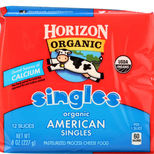 HORIZON: Organic American Cheese Singles 12 slices, 8 oz