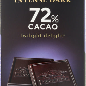 GHIRARDELLI: Chocolate Intense Dark Bar Twilight Delight 72% Cacao, 3.5 oz