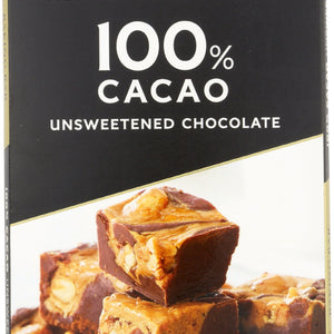 GHIRARDELLI: Premium Baking Bar 100% Cacao Unsweetened Chocolate, 4 oz