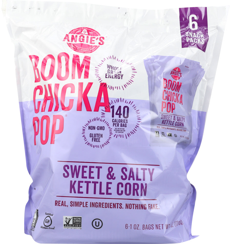 ANGIES: Sweet & Salty Kettle Corn 6 ct, 6 oz