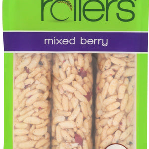 BAMBOO LANE: Organic Crunchy Rice Rollers Pouch Mixed Berry, 2.6 oz