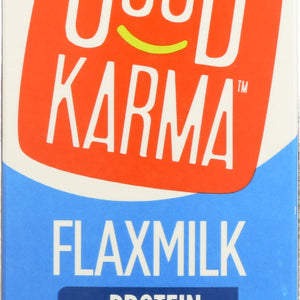 GOOD KARMA: Unsweetened Vanilla Flaxmilk + Protein, 64 fl oz