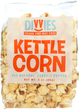 DIVVIES: Kettle Corn All Natural, 3 oz
