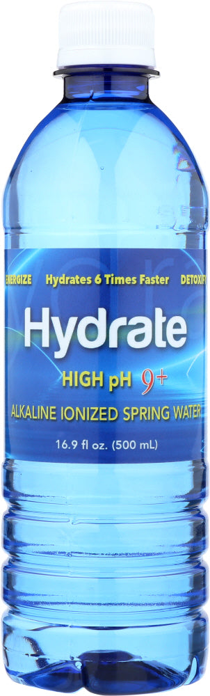 HYDRATE: Water Alkaline Ionized High Ph, 16.9 oz