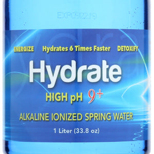 HYDRATE: Water Alkaline Ionized High Ph, 1 L