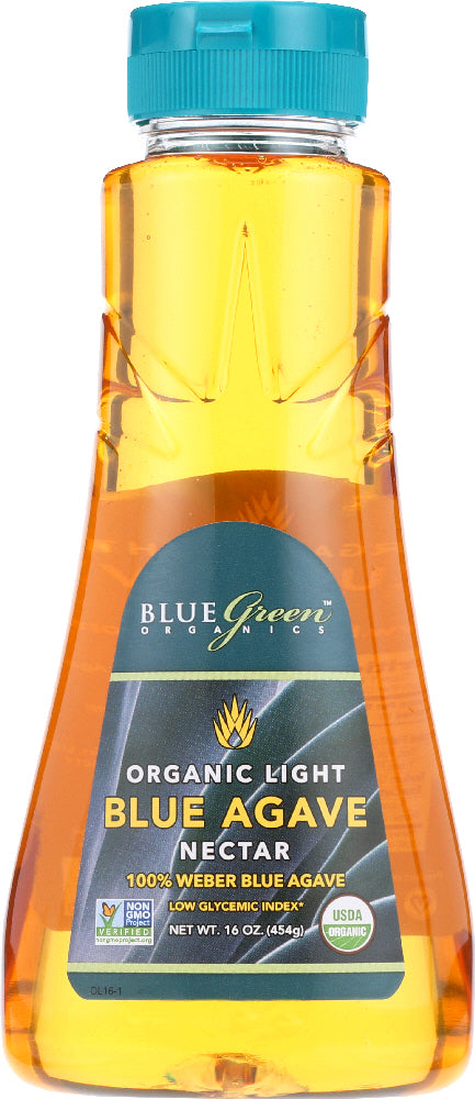 BLUE GREEN ORGANICS: Agave Blue Nectar Light, 16 oz