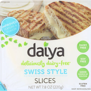 DAIYA: Dairy Free Swiss Style Cheese Slices, 7.8 oz