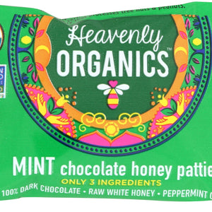 HEAVENLY ORGANICS: Honey Pattie Chocolate Mint, 0.39 oz