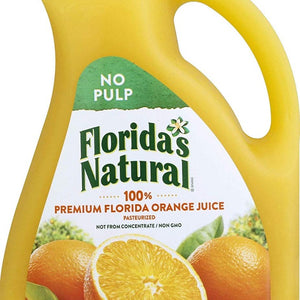 FLORIDAS NATURAL: Orange Juice No Pulp, 89 oz