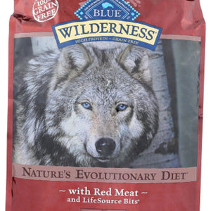 BLUE BUFFALO: Wilderness Adult Dog Food Red Meat Recipe, 11 lb