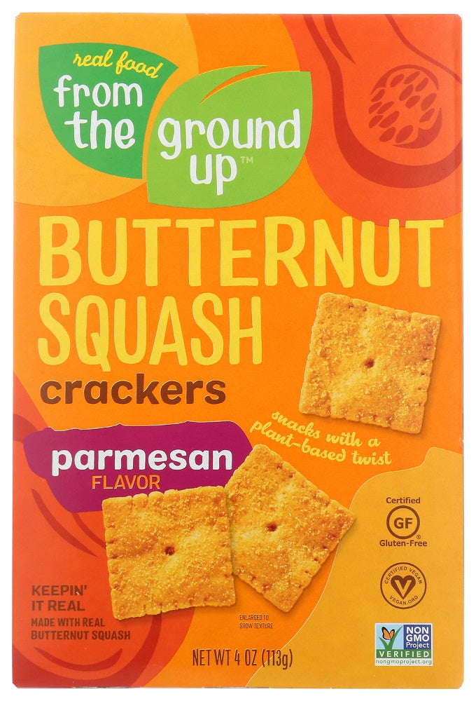 FROM THE GROUND UP: Butternut Squash Parmesan Crackers, 4 oz
