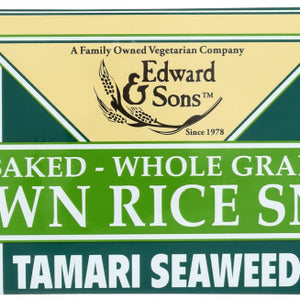 EDWARD & SONS: Ricesnap Tamari Seaweed, 3.5 oz