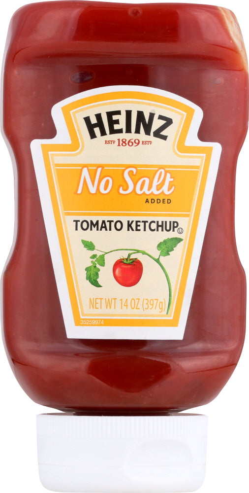 HEINZ: Tomato Ketchup No Salt Added, 14 oz