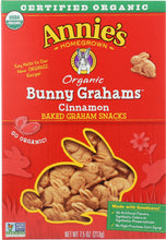 ANNIE'S HOMEGROWN: Bunny Grahams Cinnamon, 7.5 oz
