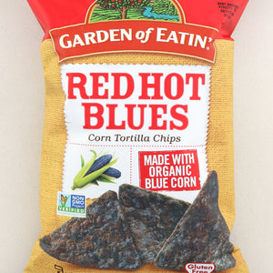 GARDEN OF EATIN: Corn Tortilla Chips Red Hot Blues, 9 oz