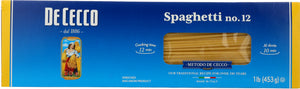DE CECCO: #12 Spaghetti Pasta, 16 oz