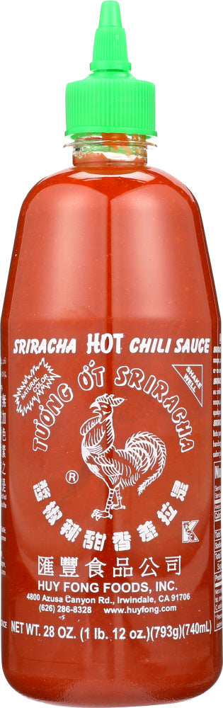 HUY FONG: Sriracha Hot Chili Sauce, 28 oz
