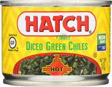HATCH: Diced Hot Green Chilies, 4 oz