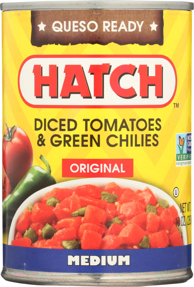 HATCH: Diced Tomatoes & Green Chilies Original Medium, 10 oz