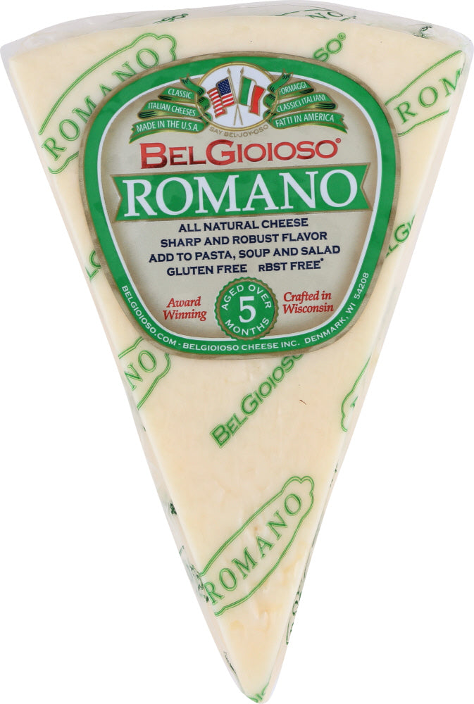 BELGIOIOSO: Romano Cheese Wedge, 8 oz