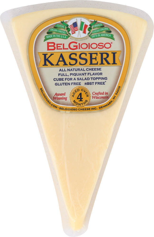 BELGIOIOSO: Kasseri Wedge Cheese, 8 oz