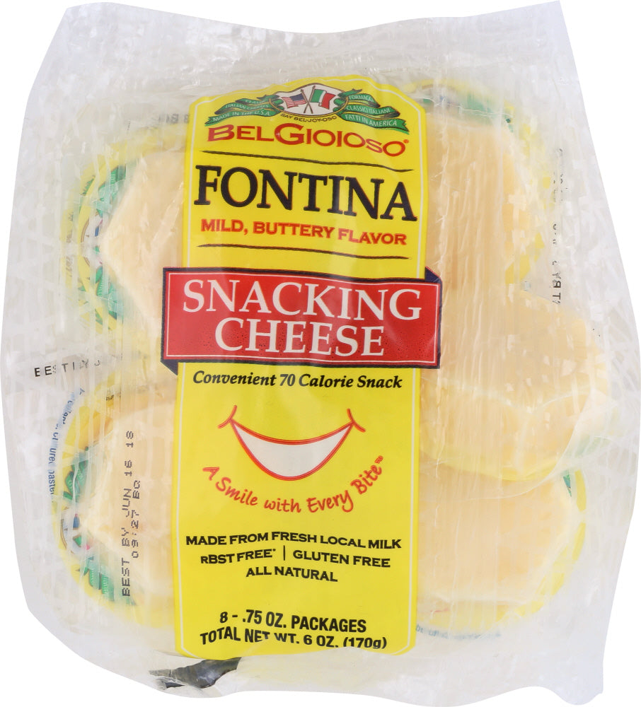 BELGIOIOSO: Fontina Snacking Cheese, 6 oz