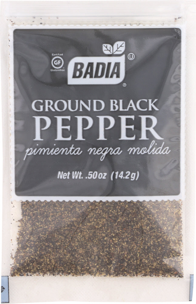 BADIA: Ground Black Pepper, 0.5 oz
