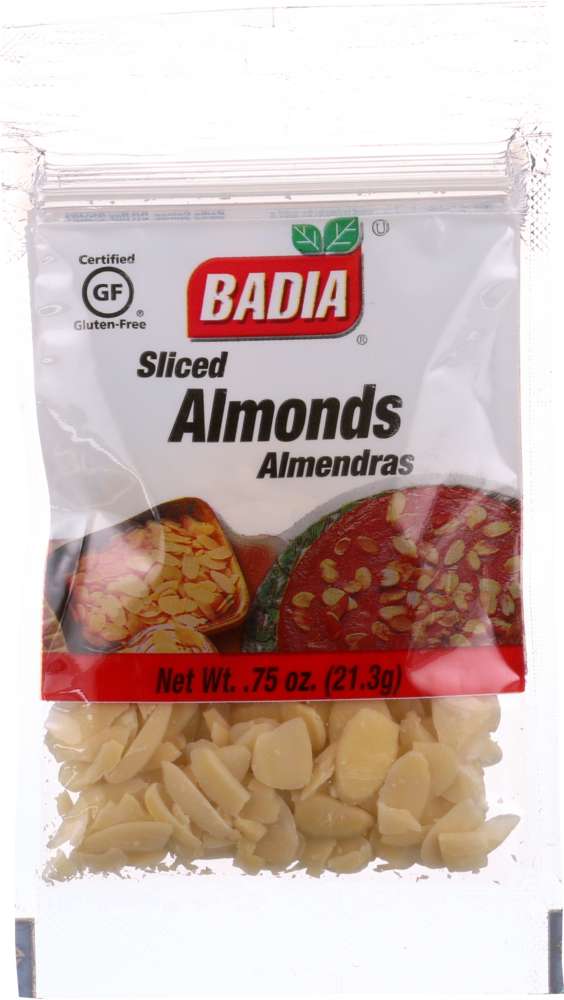 BADIA: Sliced Almonds, 0.75 oz