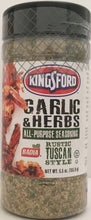 KINGSFORD: Seasoning Garlic and Herb, 5.5 oz