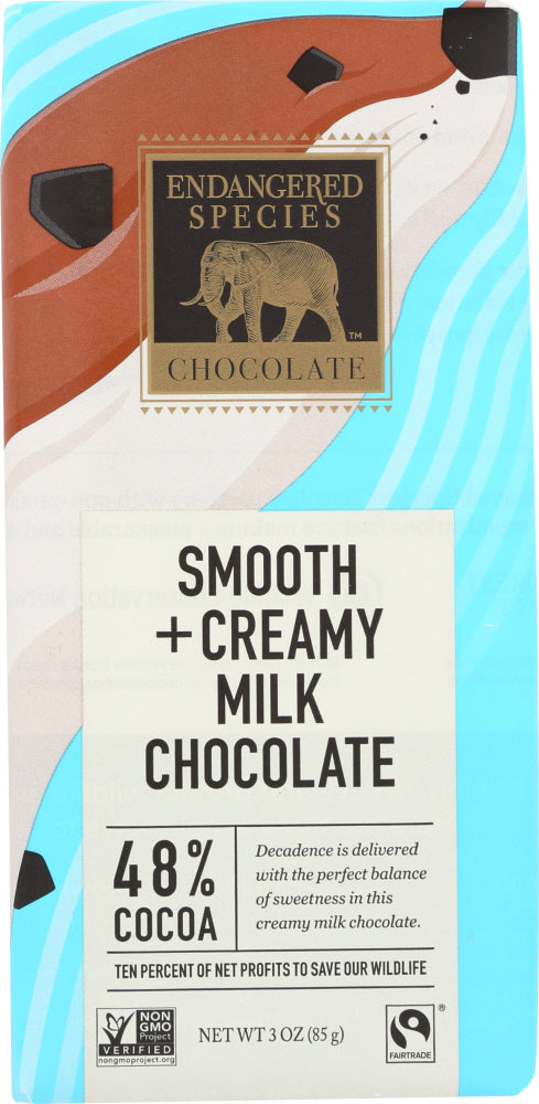 ENDANGERED SPECIES: Natural Milk Chocolate Bar, 3 oz