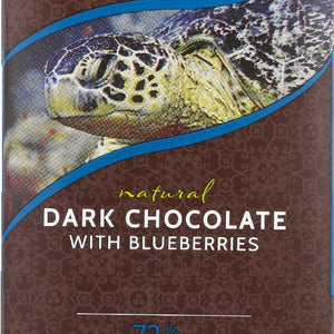 ENDASPECIESNGERED: Natural Dark Chocolate Bar with Blueberries, 3 Oz