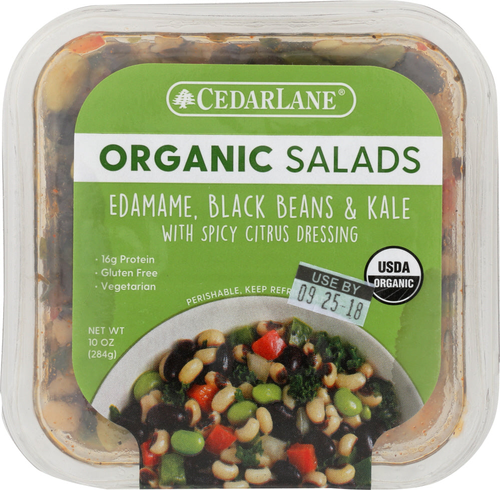 CEDARLANE FRESH: Salad Black Bean Edamame Kale, 10 oz