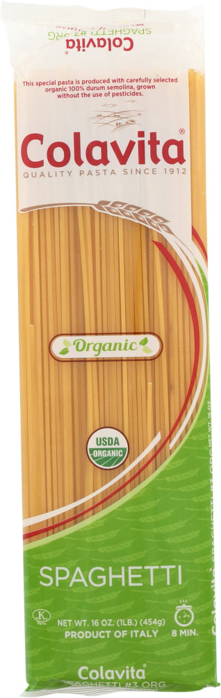 COLAVITA: Pasta Spaghetti Organic, 16 oz