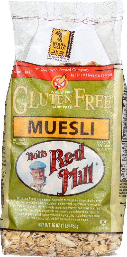 BOBS RED MILL: Gluten Free Muesli, 16 Oz