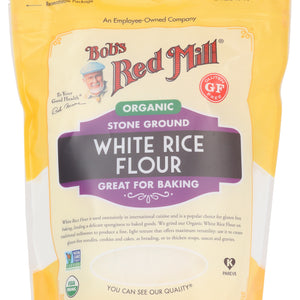 BOB'S RED MILL: Organic White Rice Flour, 24 oz
