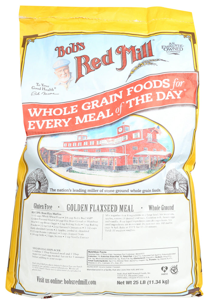 BOB'S RED MILL: Golden Flaxseed Meal, 25 lb
