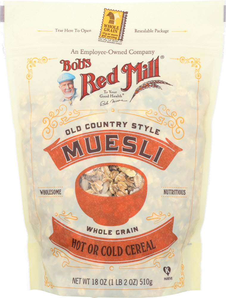 BOBS RED MILL:  Old Country Style Muesli Whole Grain Cereal, 18 oz