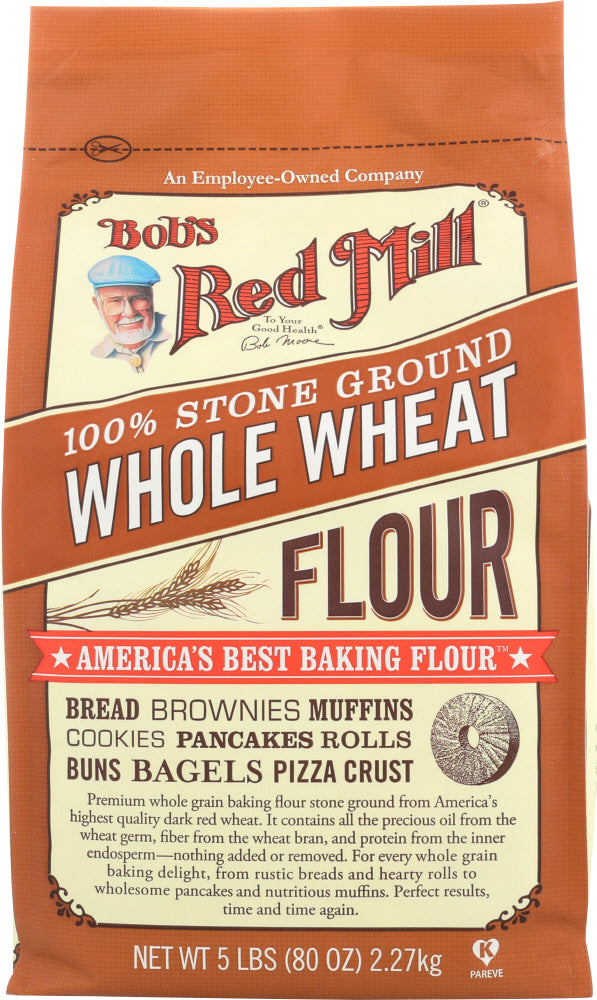 BOB'S RED MILL: Stone Ground Whole Wheat Flour, 5 lb